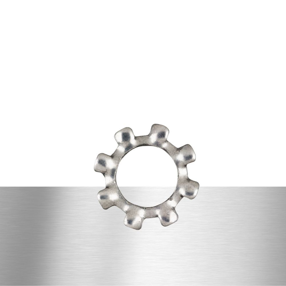 Washer toothed externally serrated DIN 6797 A ZnB Washers Bolts