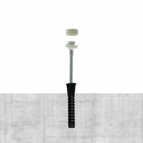WC screw / set / INOX A2