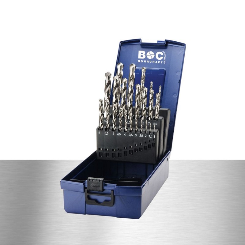 Svedri spiralni HSS-G BRUŠENI DIN 338 - ABS SET ( plastičen )