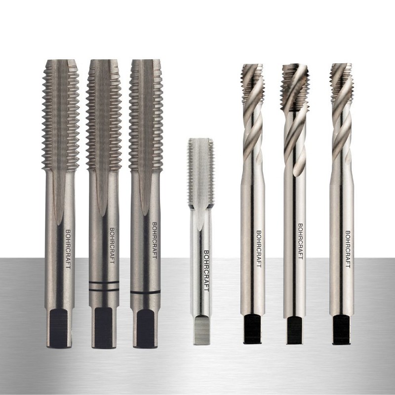 Thread tapping drill bits